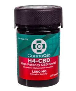 CannaAid High Potency H4-CBD Live Resin CDT Gummies